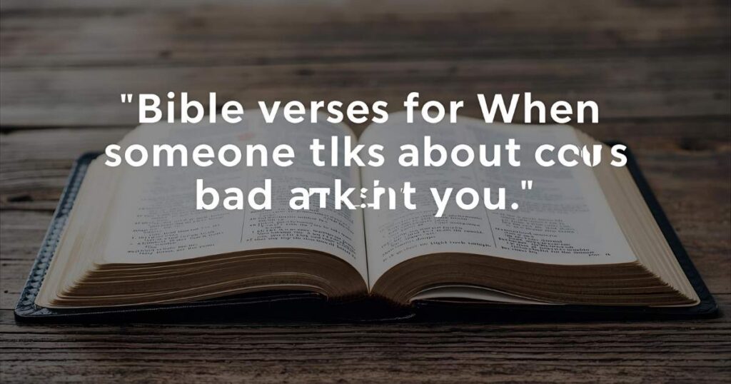 40 Bible Verses For When Someone Talks Bad About You