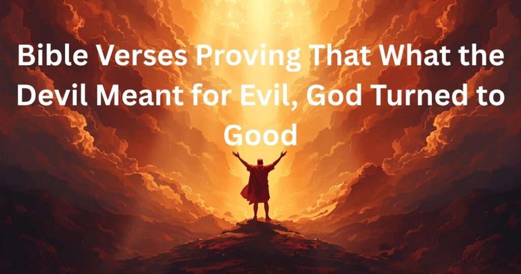 35 Bible Verses Proving That What the Devil Meant for Evil, God Turned to Good