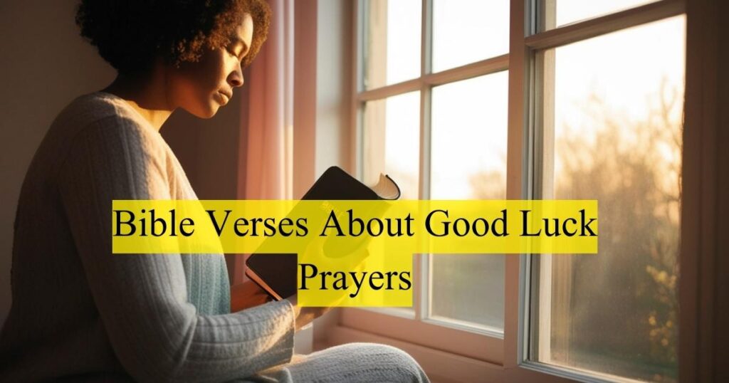 Bible Verses About Good Luck Prayers